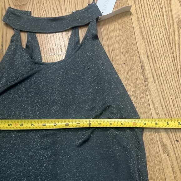 NWT FLEUR DU MAL SPARKLE SLEEVELESS CHOKER‎ TOP SIZE L - Picture 6 of 8